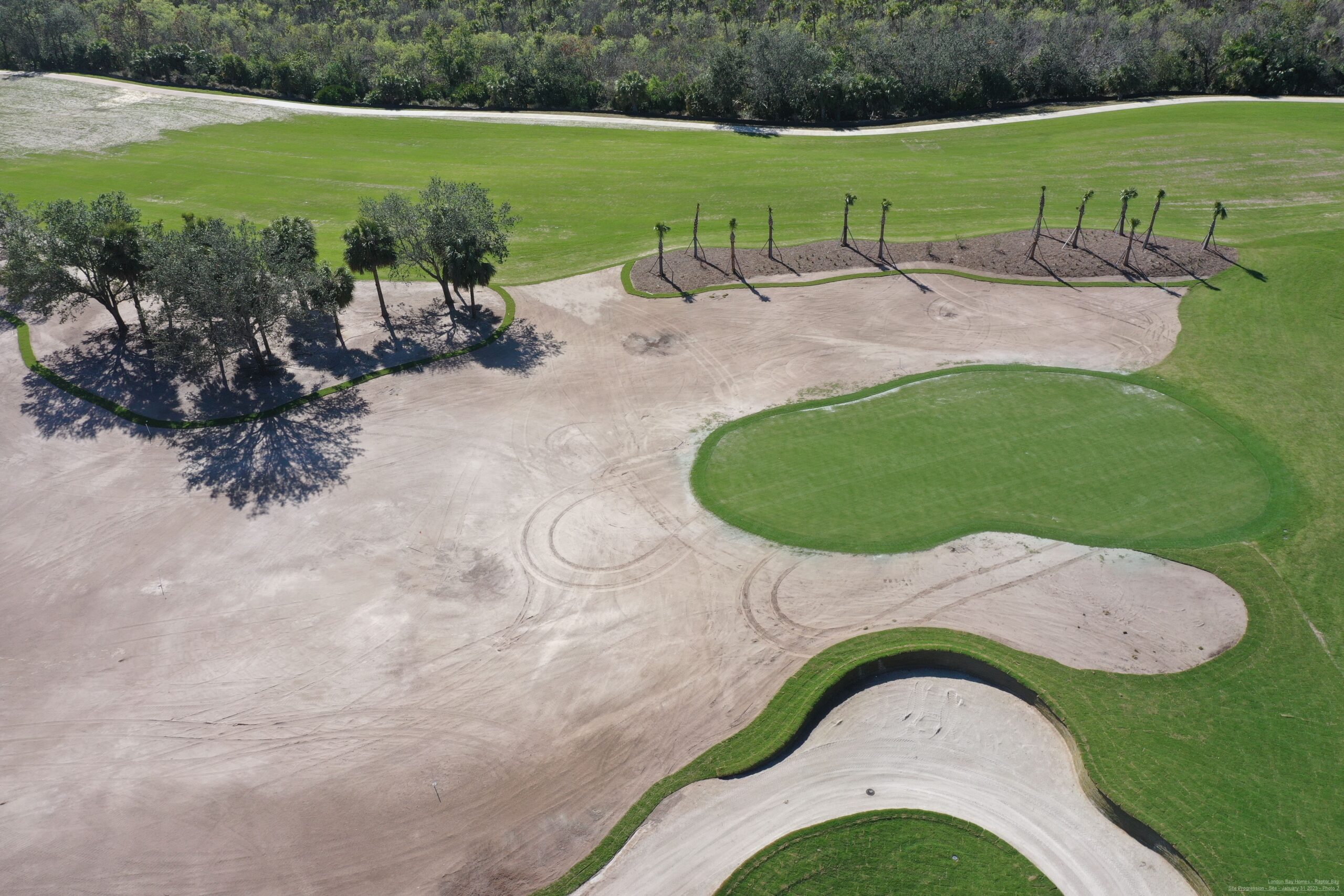 An aerial view of the Saltleaf Golf Preserve, a championship golf course in Bonita Springs.
